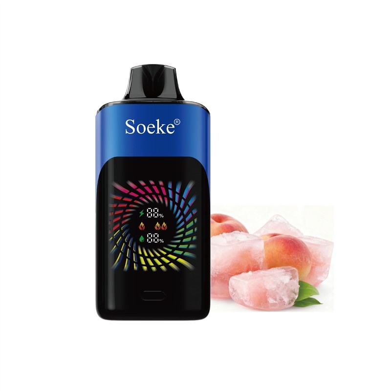 Soeke S9 28000 Puffs- 5 Packs - peach ice
