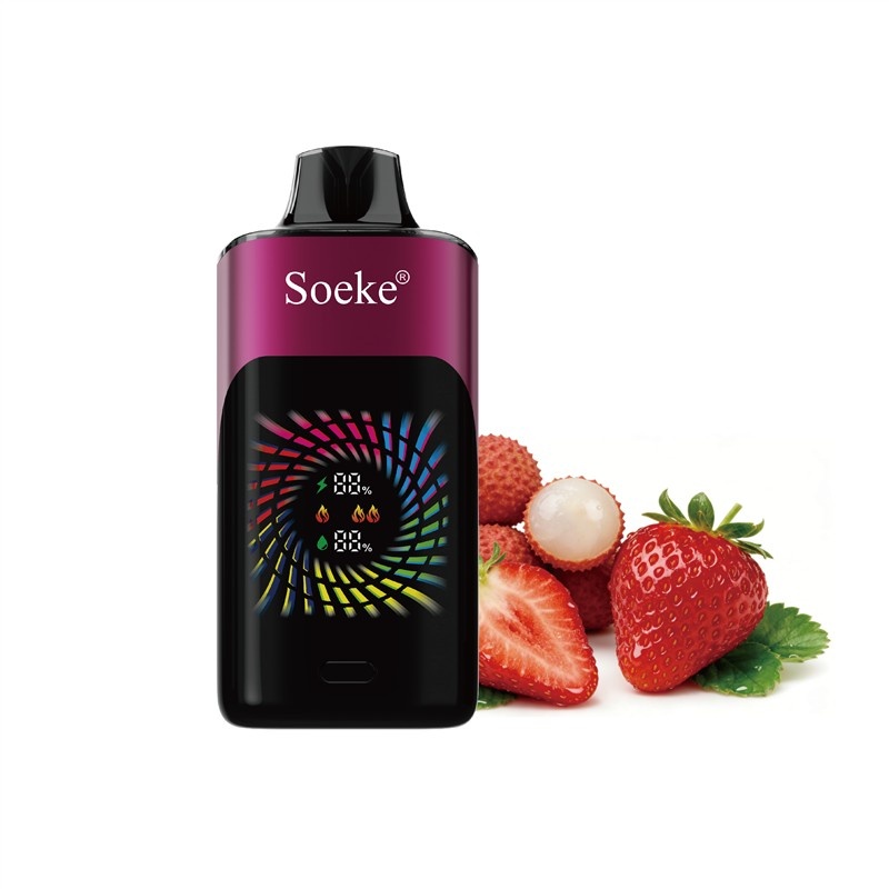 Soeke S9 28000 Puffs- 5 Packs - strawberry lychee