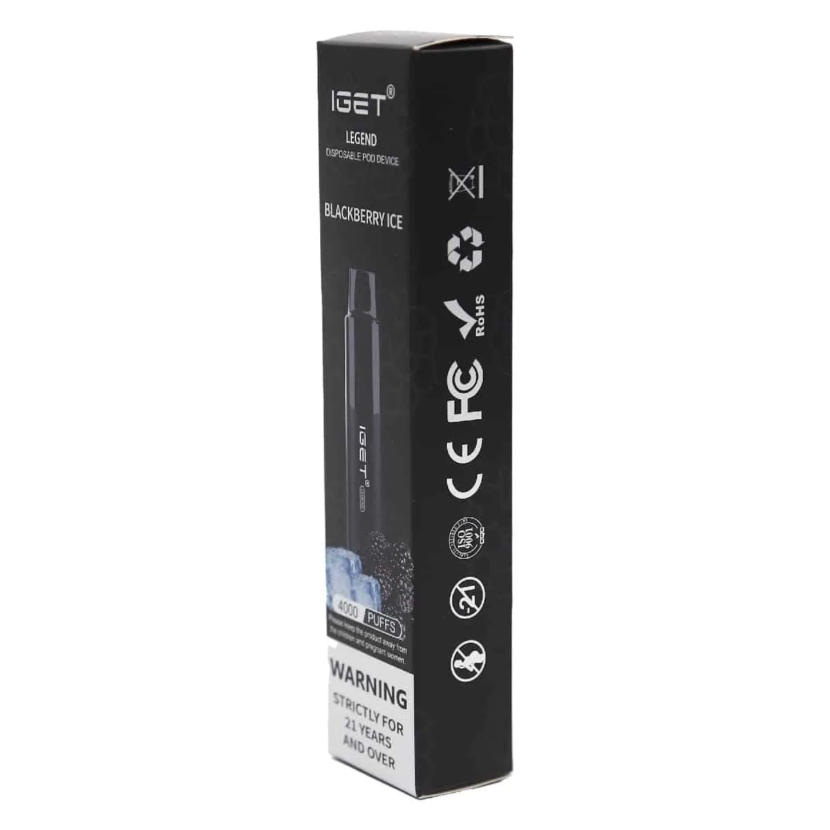 IGET Legend 4000 Puffs Blackberry Ice 4