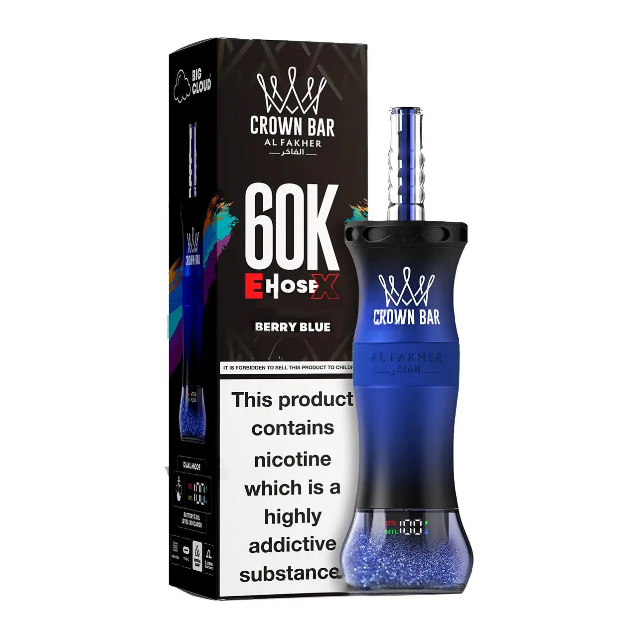 Al Fakher Crown Bar E Hose X 60k Puffs -10 packs (shipped from Overseas) 2