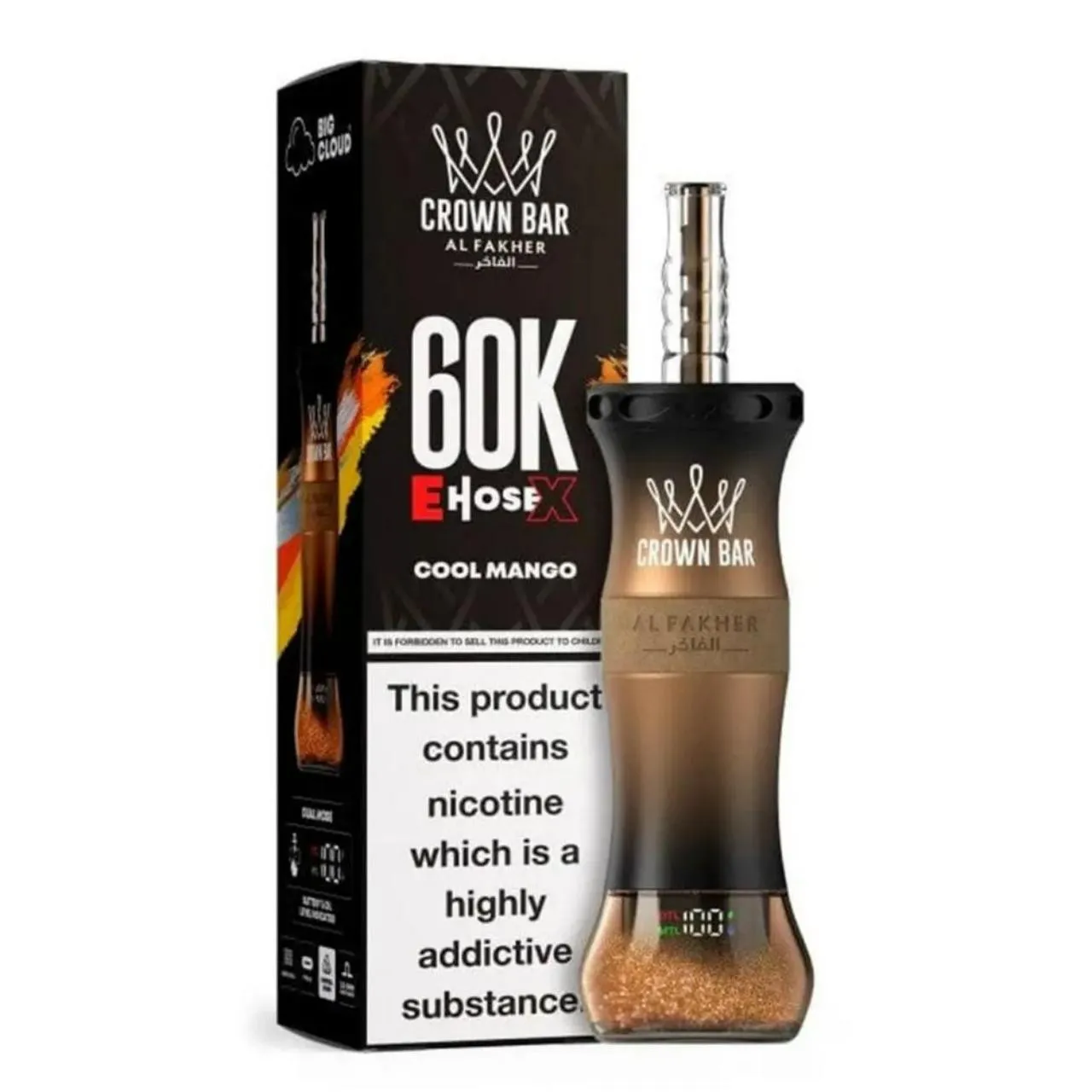 Al Fakher Crown Bar E Hose X 60k Puffs -10 packs (shipped from Overseas) 3