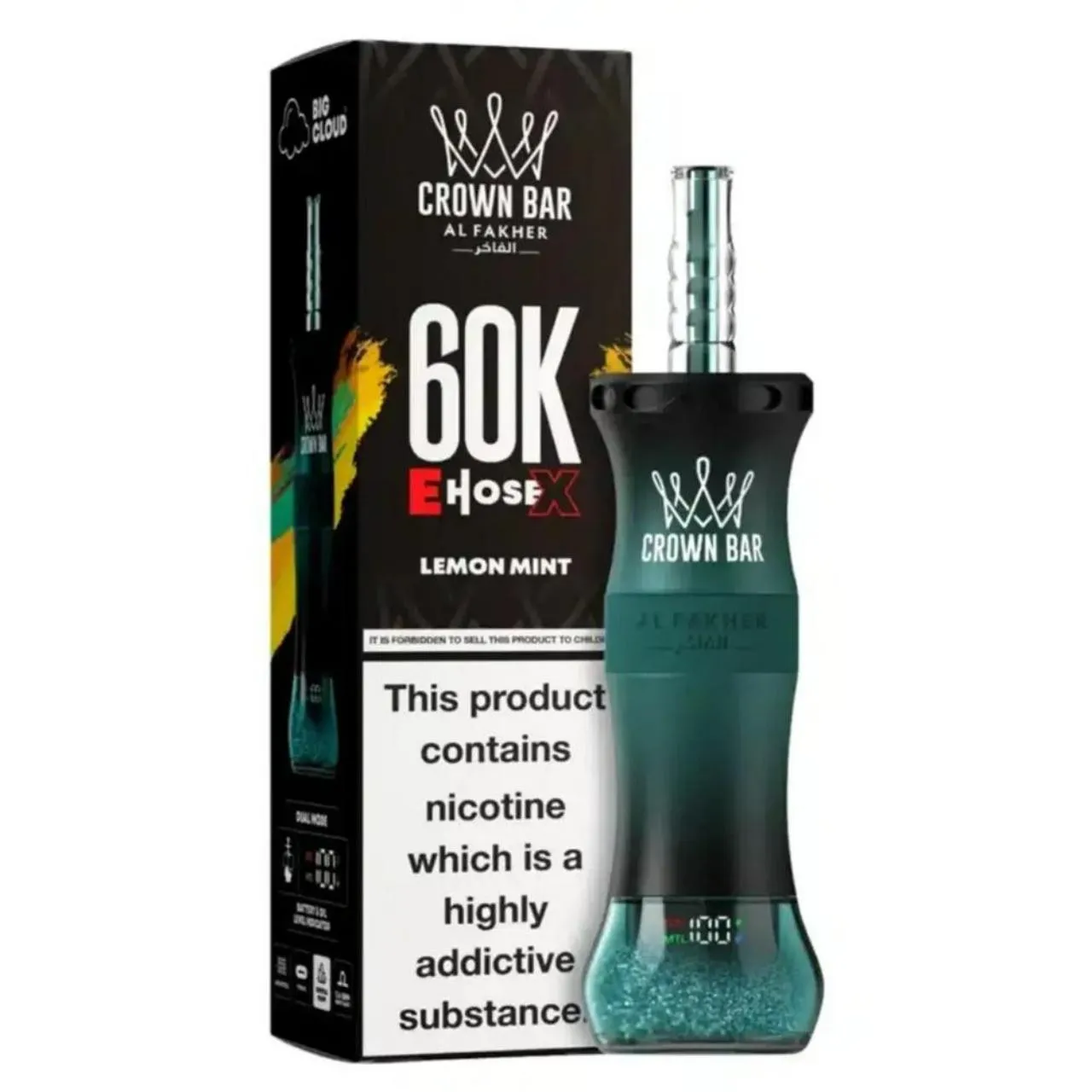 Al Fakher Crown Bar E Hose X 60k Puffs -10 packs (shipped from Overseas) 6