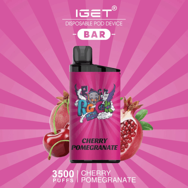 IGET BAR CHERRY POMEGRANATE 3500 Puffs Disposable Vape 2