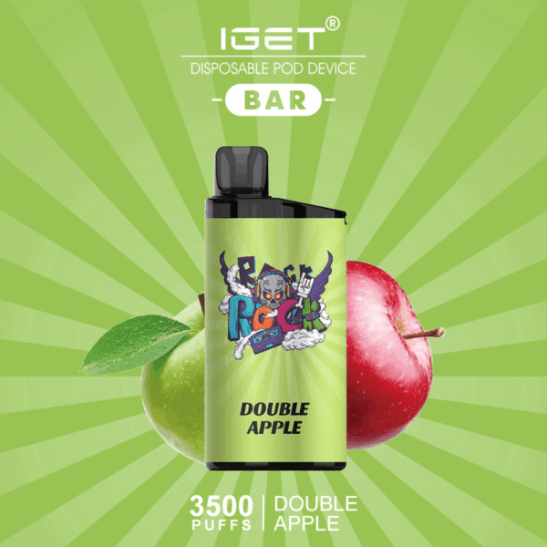IGET BAR DOUBLE APPLE 3500 Puffs Disposable Vape 2