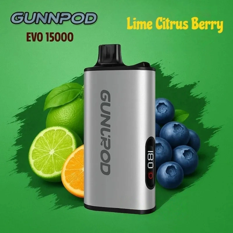 Gunnpod EVO 15k - 20 pack Multiple flavors - Lime Citrus Berry