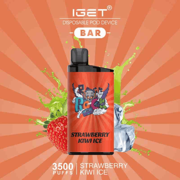 IGET BAR STRAWBERRY KIWI ICE 3500 Puffs Disposable Vape 2