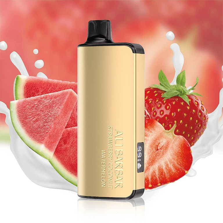 Alibarbar Ingot 9000 puffs-50 pack Multiple flavors - Strawberry Coconut Watermelon