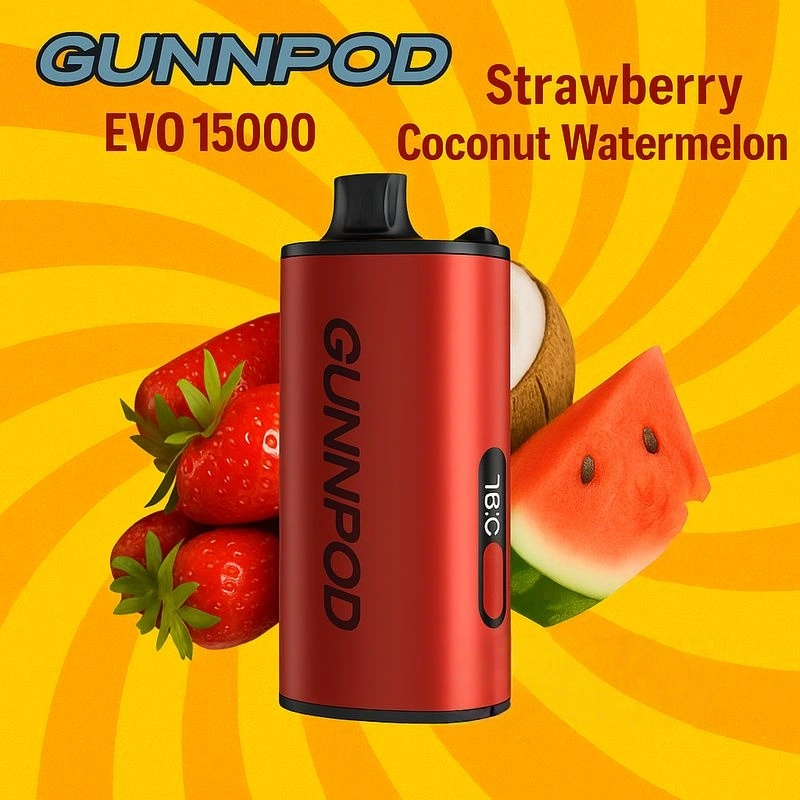 Gunnpod EVO 15k - 20 pack Multiple flavors - Strawberry Coconut Watermelon
