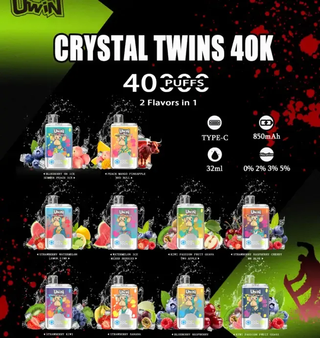 Uwin Twins crystal 40K Puffs-10 packs 3