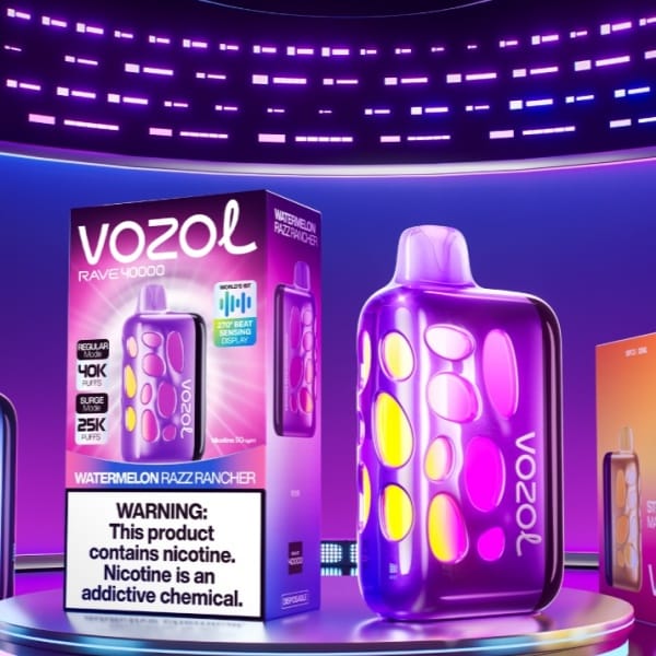 Vozol Rave 40000 Puffs - Blue razz ice