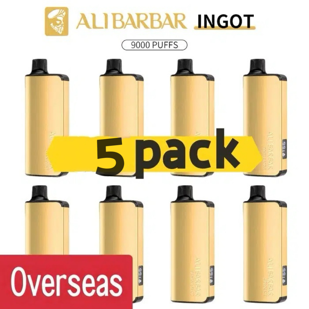 Alibarbar Ingot 9000 puffs-5 pack Multiple flavors(Ship from oversea) - Blackberry Ice