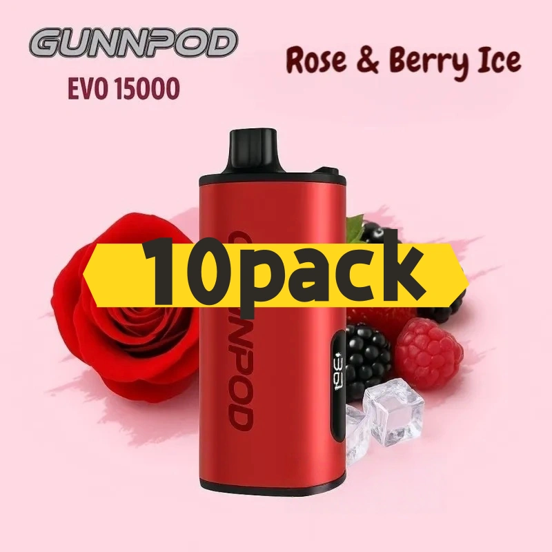 Gunnpod EVO 15k - 10 pack Multiple flavors - Blackberry Cherry Pomegranate Ice