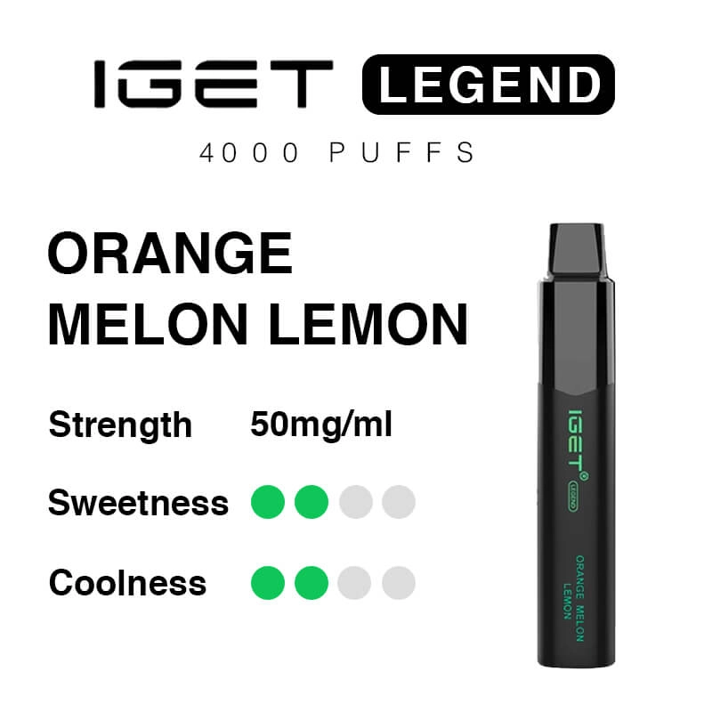 IGET Legend 4000 Puffs Orange Melon Lemon 2