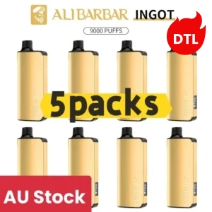 ALIBARBAR INGOT 9000 Puffs DTL Version - 5 Packs