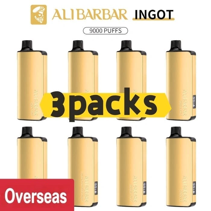 Alibarbar Ingot 9000 puffs-3 pack Multiple flavors - Blackberry Ice